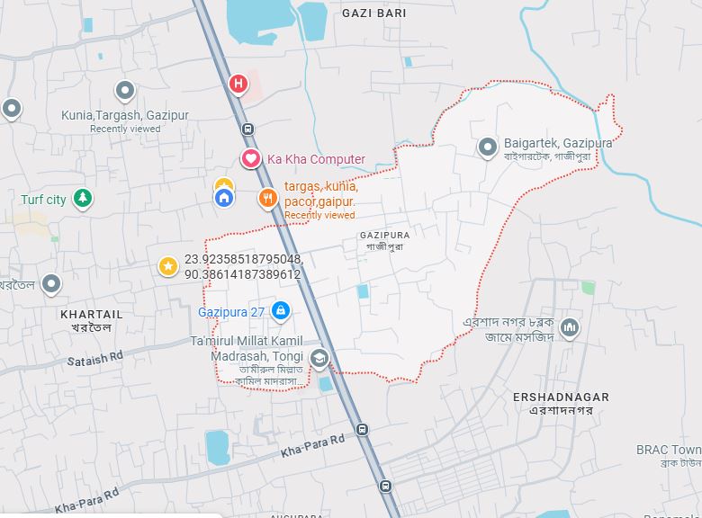 Map of Gazipura