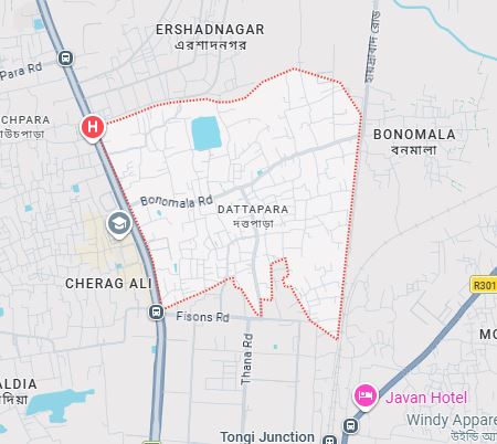 Map of Dattapara