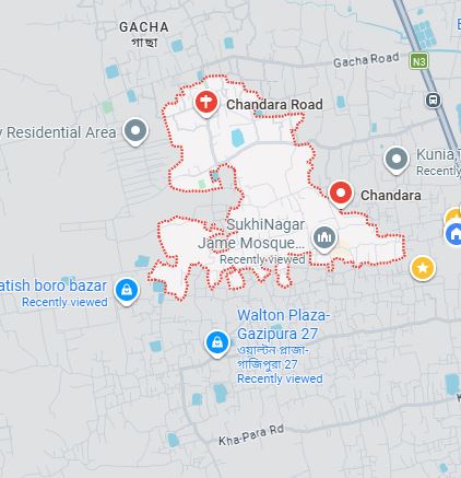 Map of Chandara