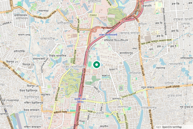 Map of Banani