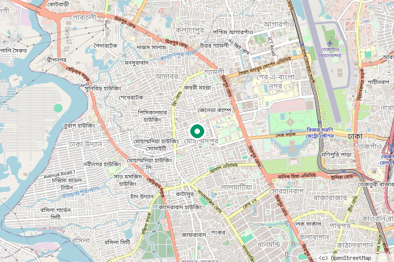 Map of Dhanmondi